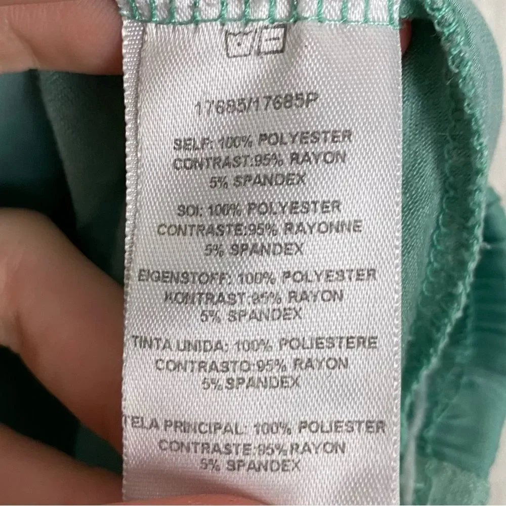 Anthropologie | Dolan | Aurelia Seafoam Green Ruffle Tie Tank Top Blouse XS - Picture 10 of 10